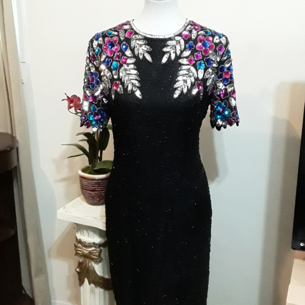 St. Enay Silk Beaded Dress